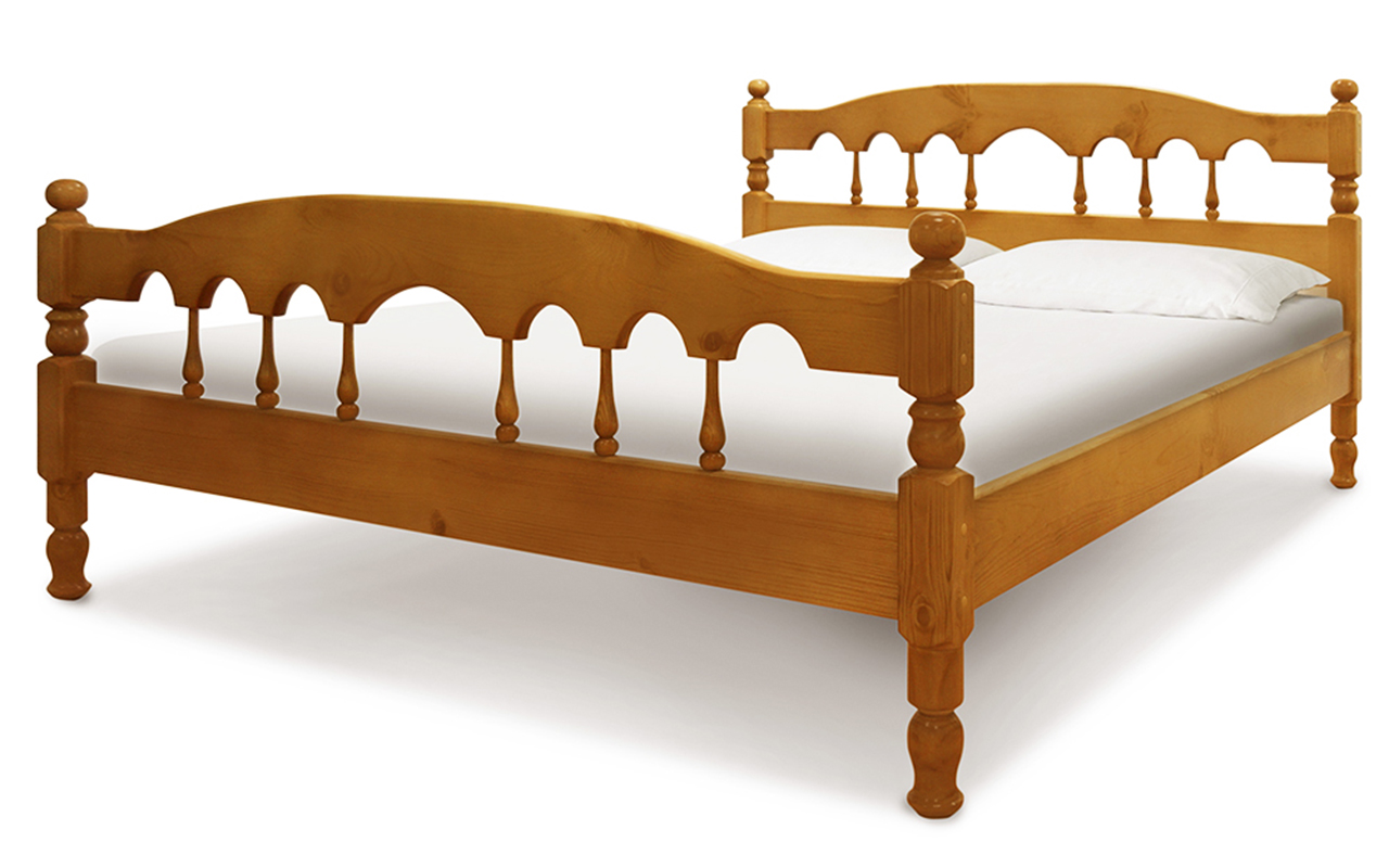 фото: Кровать ВМК-Шале Деревянные Капелла 120x200 см